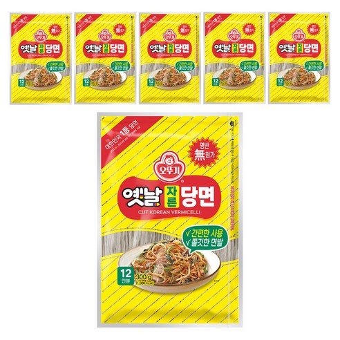 오뚜기옛날 자른당면, 300g, 6개