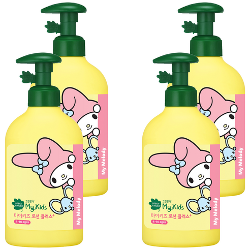 그린핑거 마이키즈 산리오 로션플러스, 320ml, 4개