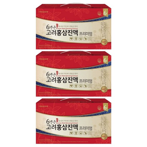 고려홍삼진흥원 6년근 고려홍삼진액 프리미엄, 50ml, 90개