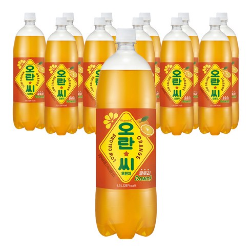 오란씨 오렌지 탄산음료, 1.5L, 20개