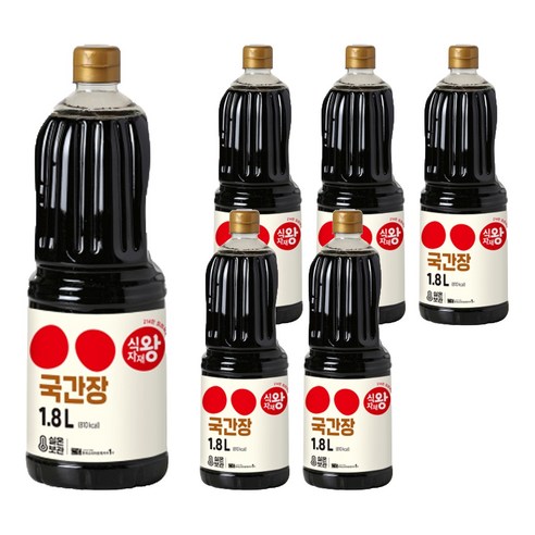 식자재왕 국간장, 1.8L, 6개