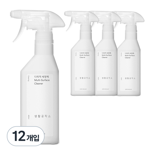 생활공작소 다목적 세정제, 400ml, 12개