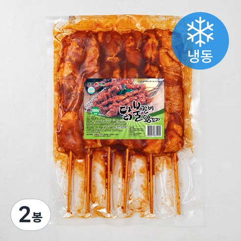 맛잽이식품 닭불갈비 왕꼬지 (냉동), 600g, 2봉