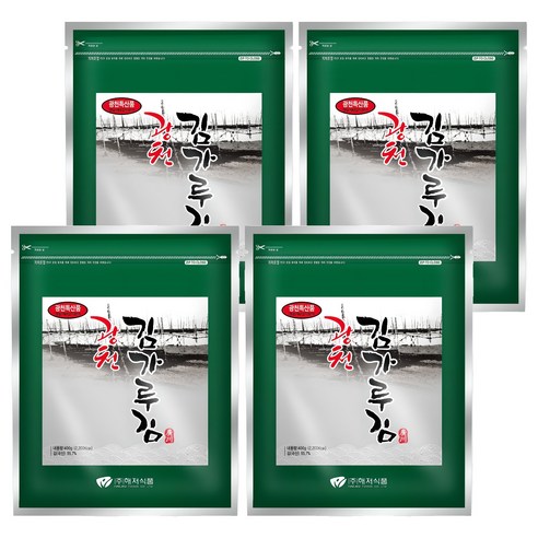 광천해저김 김가루김, 400g, 4개