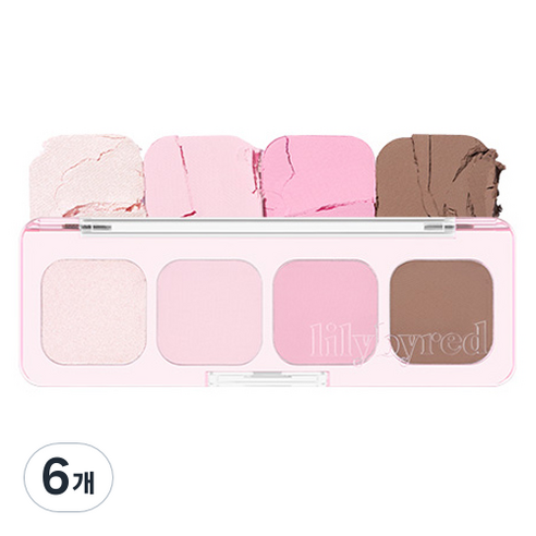 릴리바이레드 무드잇 팔레트 AD 3.2g, 02 라이크잇, 6개