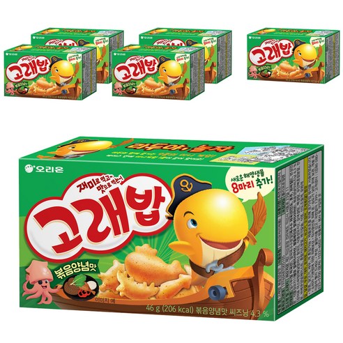 오리온 고래밥 볶음양념맛, 46g, 6개