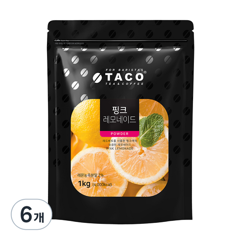 타코 핑크레모네이드, 1kg, 1개입, 6개
