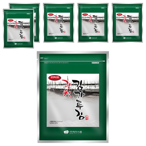 광천해저김 김가루김, 400g, 6개