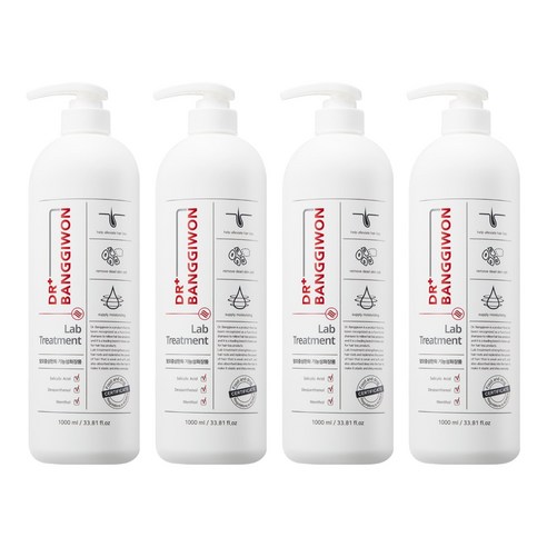 닥터방기원 랩 탈모 기능성 헤어트리트먼트, 1000ml, 4개