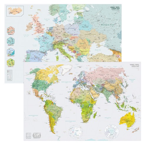 모티프맵 빈켈 지도세트 세계지도를 펼쳐보세요!