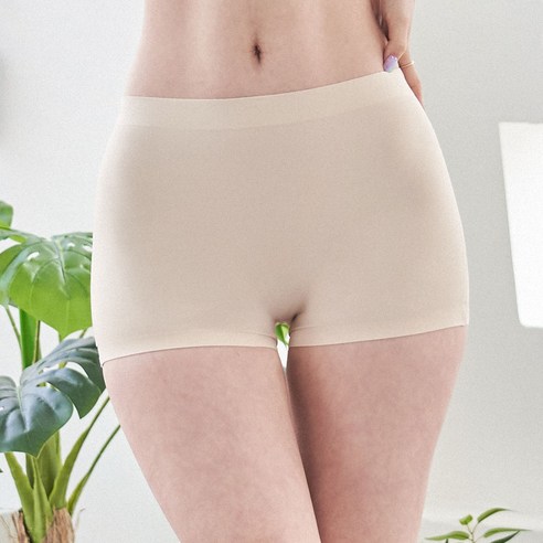 도씨 여성용 무봉제 심리스 네모팬티 4p