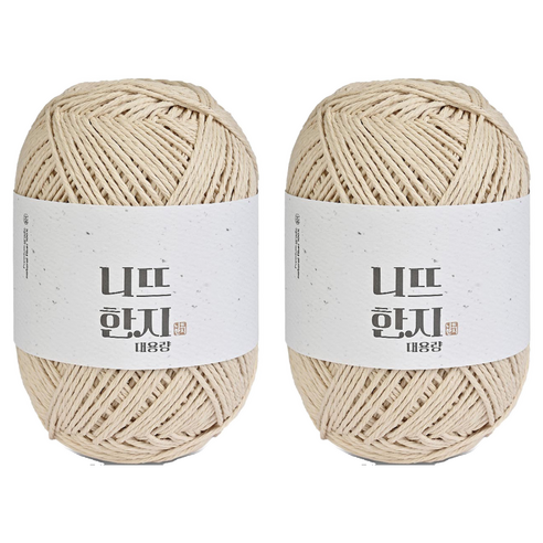니뜨 한지 뜨개실 150g, 01 크링베이지, 2개