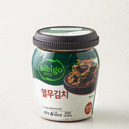 비비고 열무 단지 김치, 480g, 1개