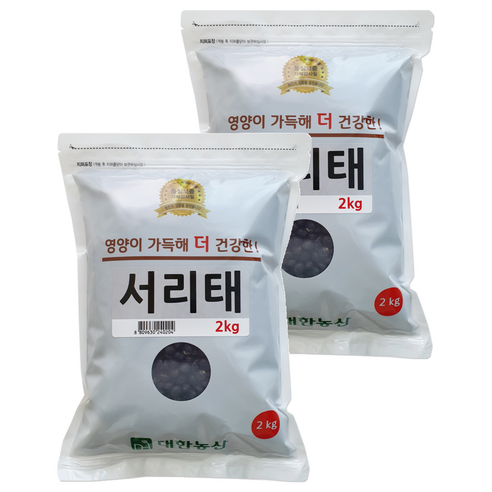 대한농산 서리태 잡곡 콩, 2kg, 2개