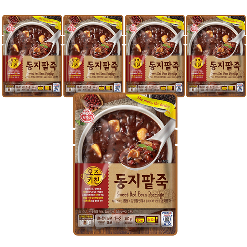 오즈키친 동지팥죽, 450g, 5개