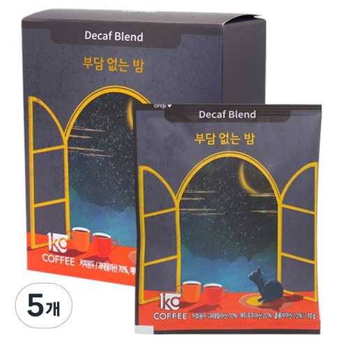 일킬로커피 부담 없는 밤 드립백 커피, 10g, 5개, 5개입