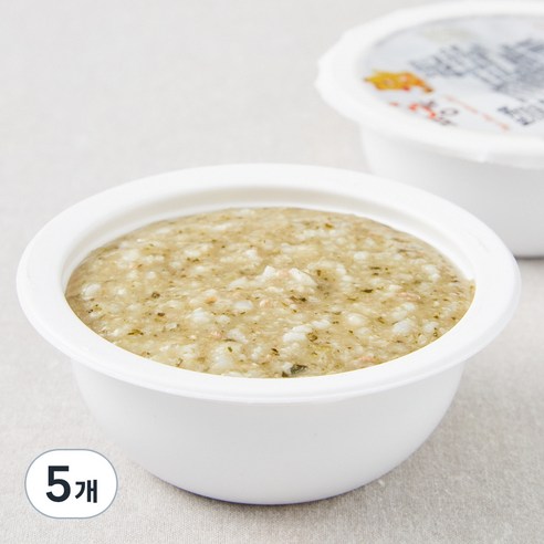 짱죽 중기 8개월 부터 이유식 죽, 혼합맛(한우 / 그린 시금치), 200g, 5개