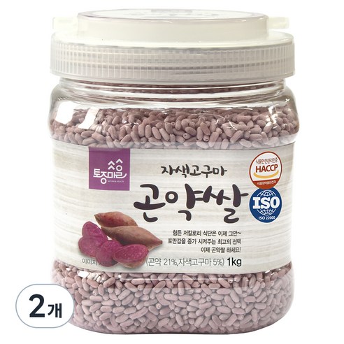 토종마을 자색고구마 곤약쌀, 1kg, 1개