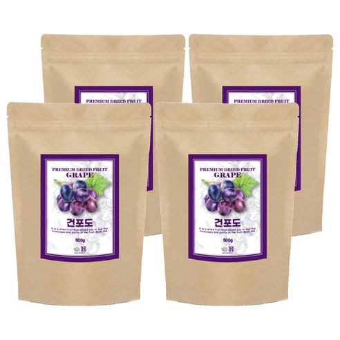견과공장 건포도, 500g, 4개