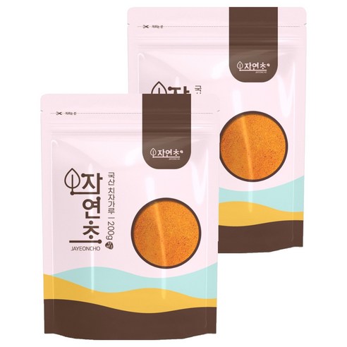 자연초 치자가루, 2개, 200g