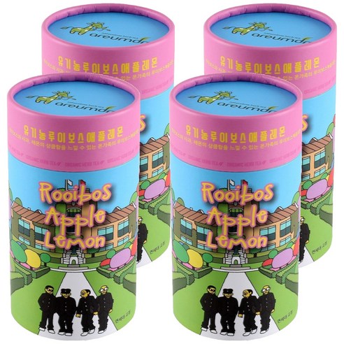 아름드레 세계속의 한국 지관 유기농 루이보스 애플레몬, 70g, 1개입, 4개