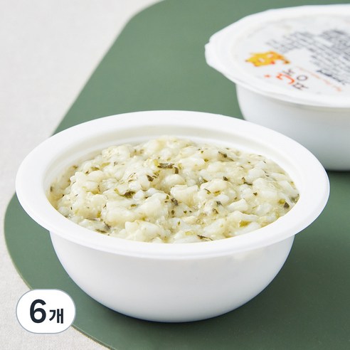 짱죽 중기 9개월부터 이유식 그린야채닭죽, 200g, 6개, 혼합맛(그린야채/닭)