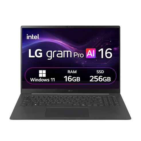 LG전자 2026 그램 Pro AI 16 코어Ultra5 방문설치, 옵시디안 블랙, 16Z90U-GS5BK, 256GB, 16GB, WIN11 Home