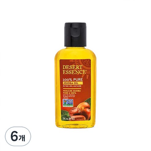 데저트에센스 100% 퓨어 호호바오일, 59ml, 6개