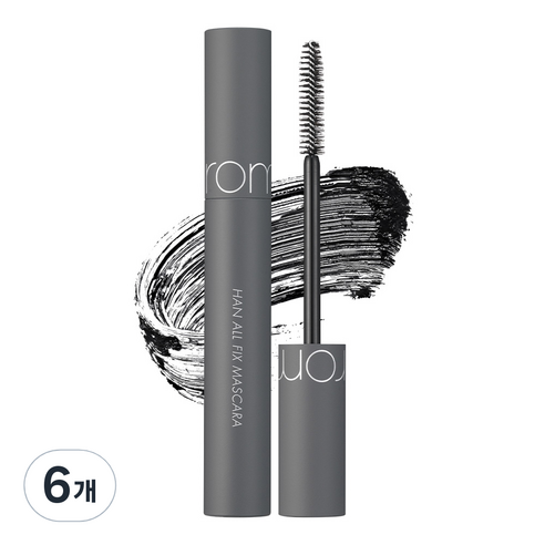 롬앤 한올 픽스 마스카라 7g, V01 볼륨 블랙, 6개