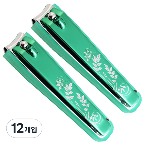 세븐스타 프리미엄손톱깎이 대형, 그린, 12개