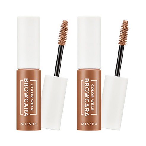 미샤 컬러웨어 브로우카라 7.5 g, 앰버 브라운, 2개