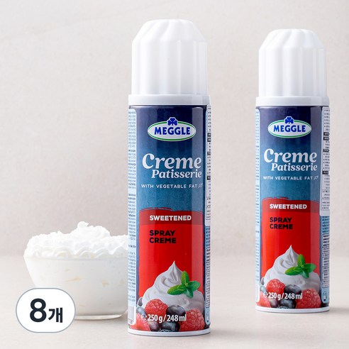 메글레 식물성 스프레이 휘핑, 250g, 8개