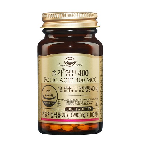솔가 엽산400(275.6g)100정 임산부영양제, 100개, 1개