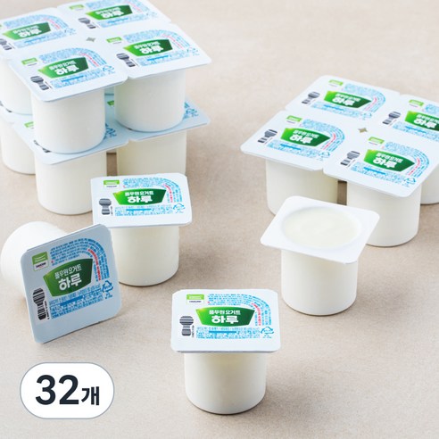 풀무원다논 하루 요거트 컵플레인, 80g, 32개