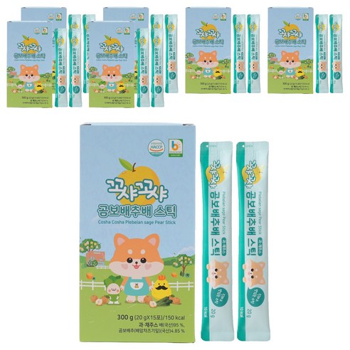 꼬샤꼬샤 곰보배추배 스틱 20g x 15p, 300g, 7개