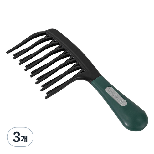 웨신 러버그립 2중 커브빗 웨이브펌 머리용, 그린, 3개