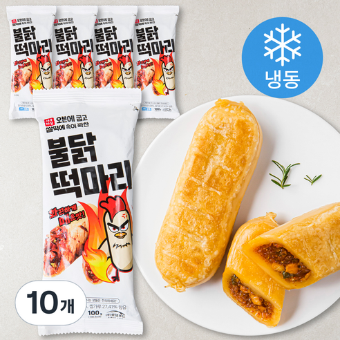 서울마님 불닭 떡마리 (냉동), 100g, 1개입, 10개