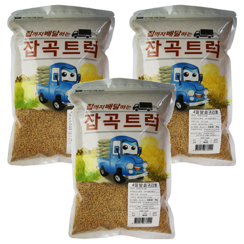 광복농산 집까지 배달하는 잡곡트럭 4일 발효귀리, 3kg, 3개