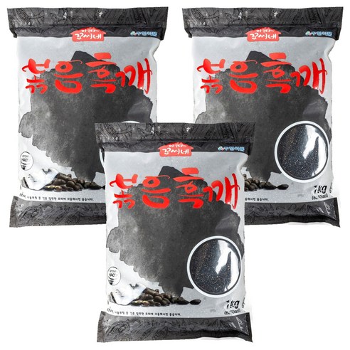 아따꼬씨네 볶음 흑깨, 1kg, 3개