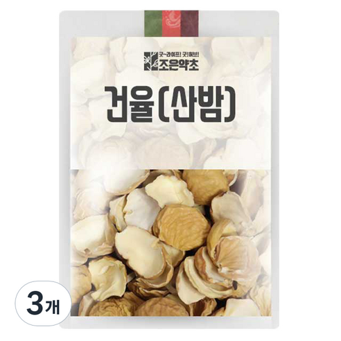 굿허브 조은약초 건율 산밤, 500g, 3개