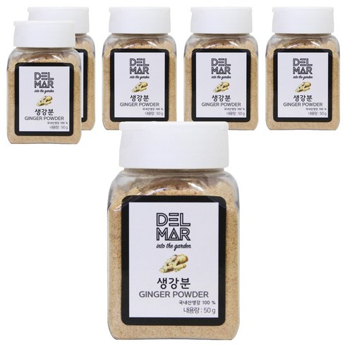 딜리셔스마켓 생강 분말 소형, 50g, 6개