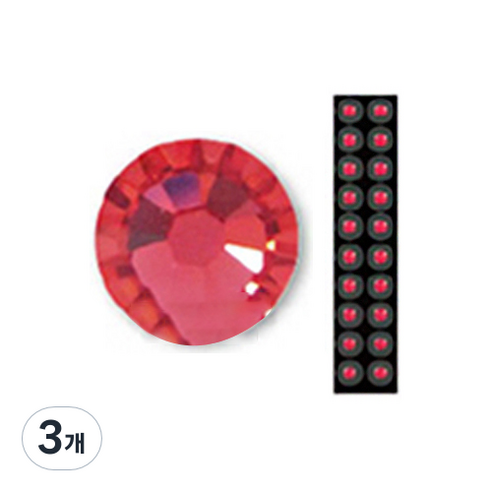 와사비네코 미미츠보 쥬얼리 귀지압패치 M 3.0mm 20p, 인디안핑크, 3개