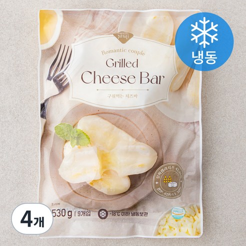 낭만부부 메밀꽃피는항아리 구워먹는 치즈바 (냉동), 530g, 4개