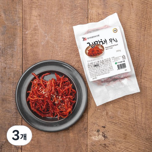 권기옥 명인 웃말 진미채 무침, 280g, 3개