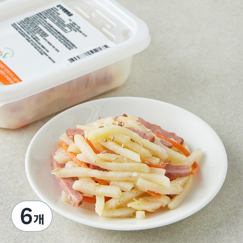 더반찬 감자채햄볶음, 100g, 6개