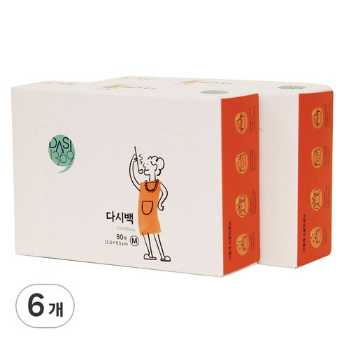 다시1369 다시백, 중(M), 80개입, 6개