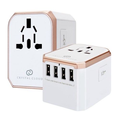 여행의 새로운 동반자, 크리스탈클라우드 멀티 플러그 어댑터