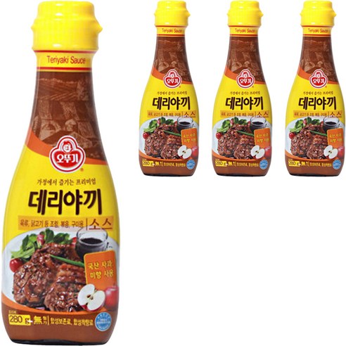 오뚜기 데리야끼소스, 280g, 4개
