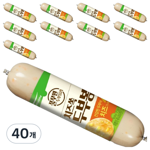 풀무원 치즈쏙 두부봉 10p, 40개, 180g