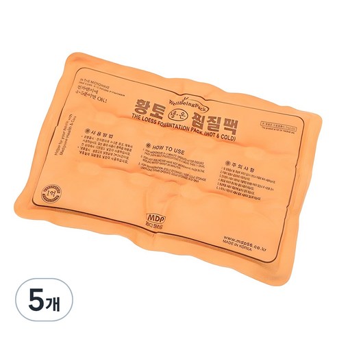 엠디프라임 황토 냉온 찜질팩, 5개